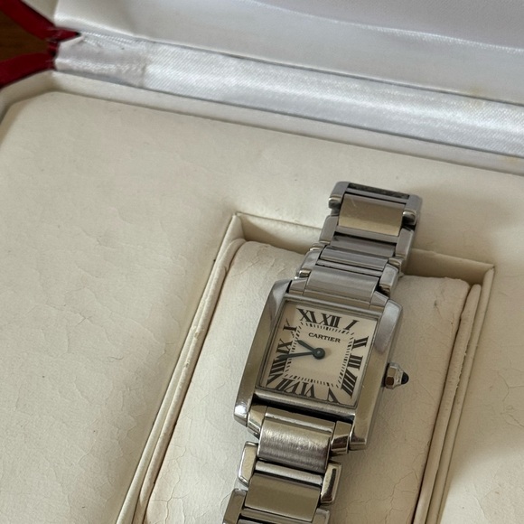 Cartier Tank Francaise, Small Model, box & cleaning kit - Picture 4 of 6